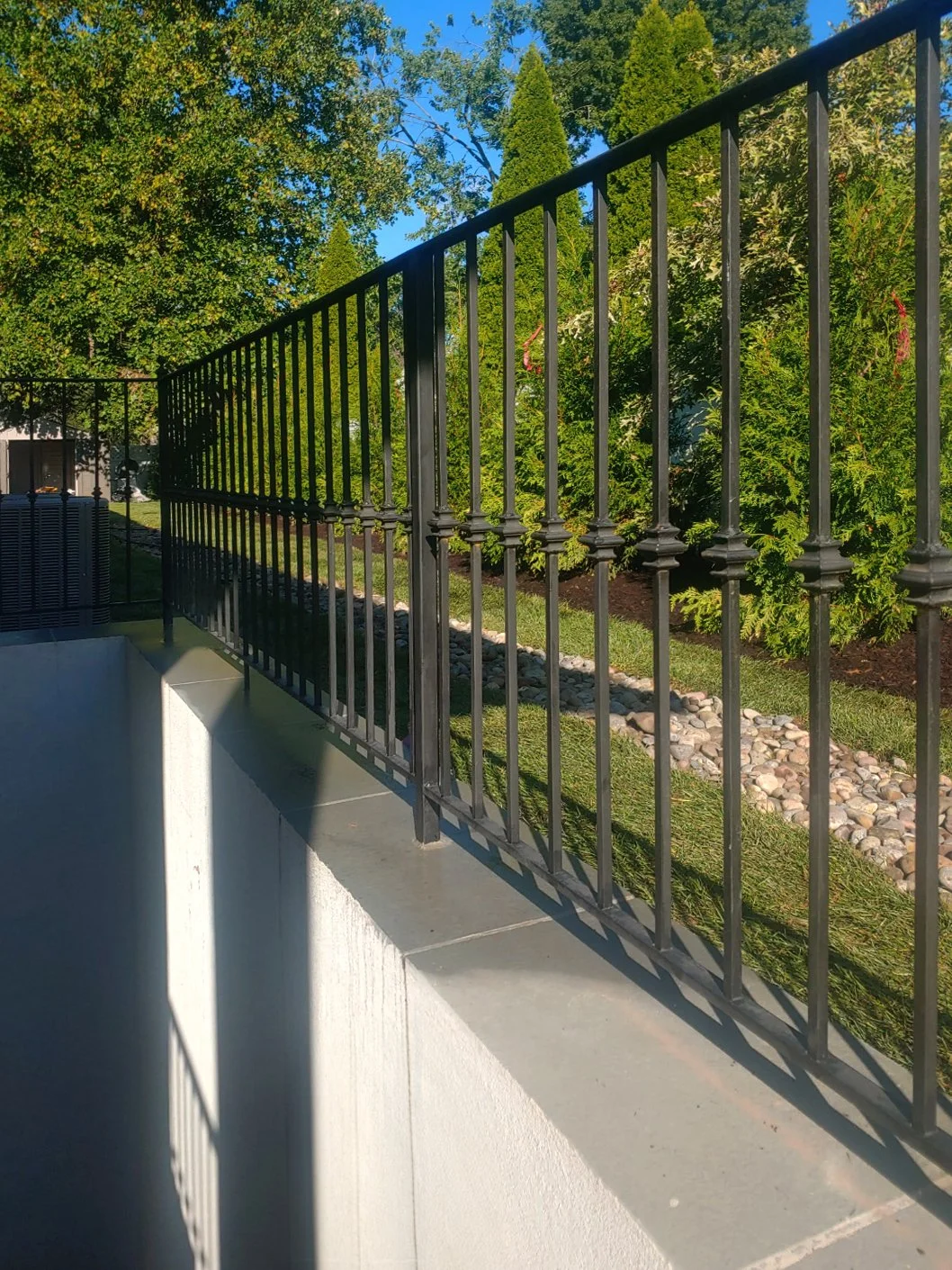 Custom metal fence and gate
