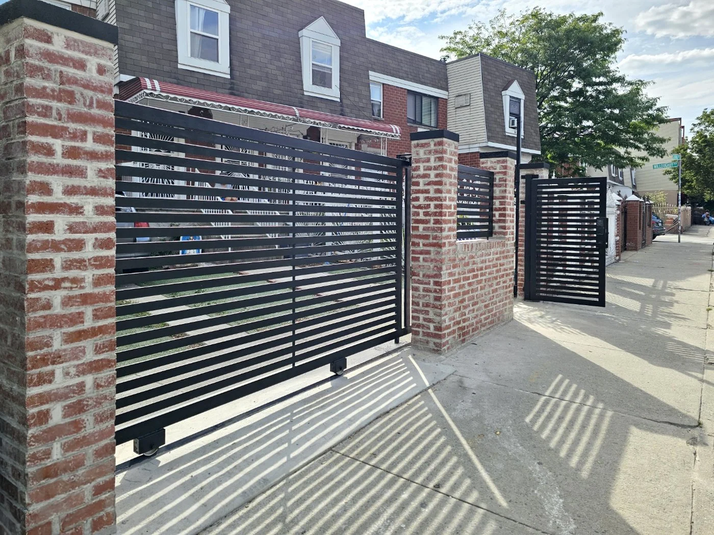 Custom metal fence and gate