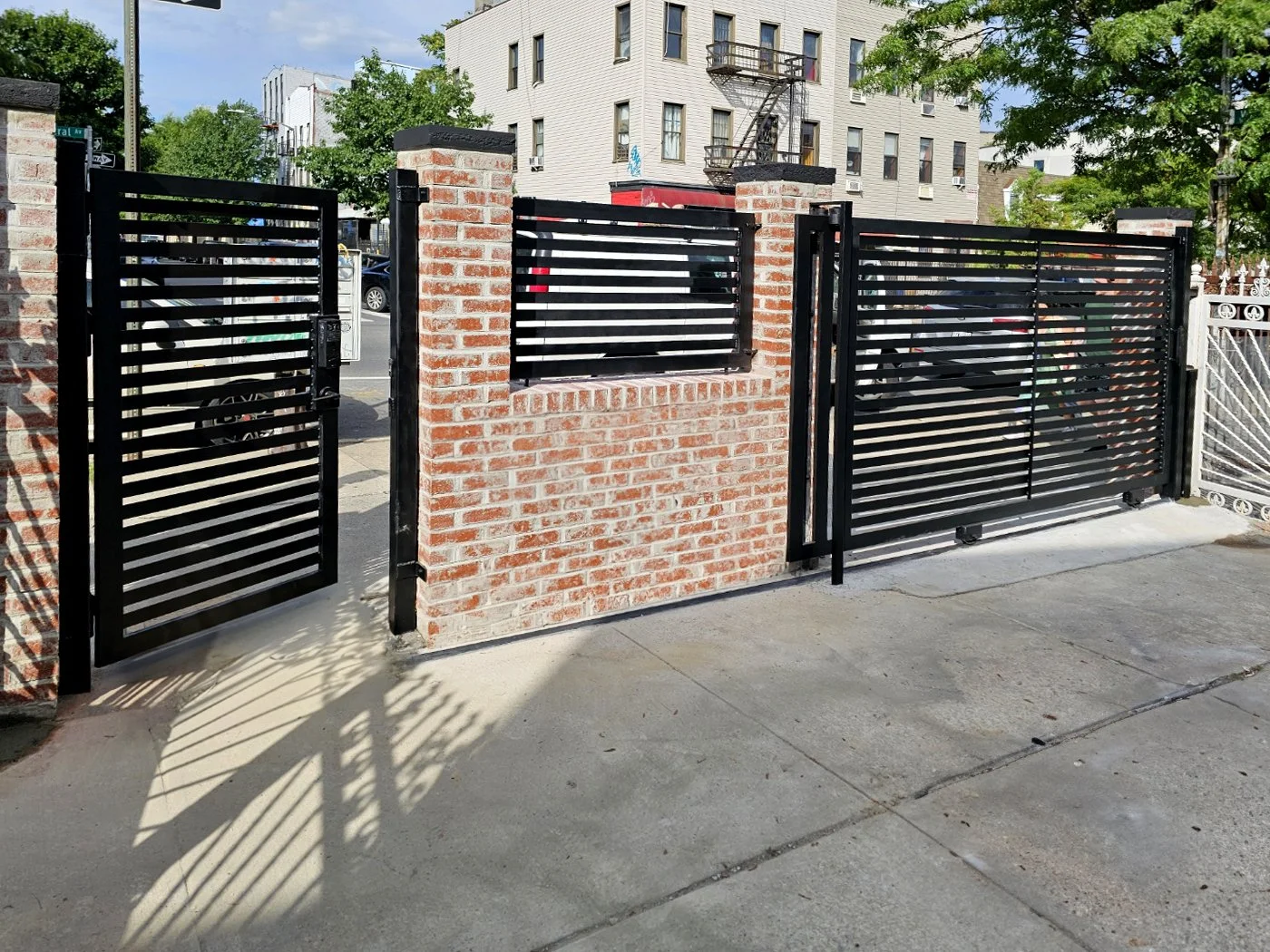 Custom metal fence and gate
