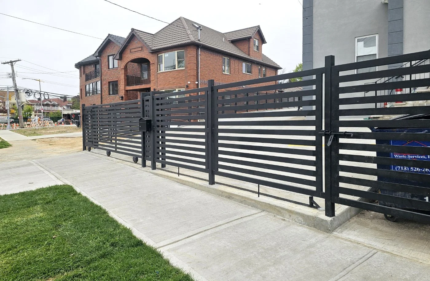 Custom metal fence and gate