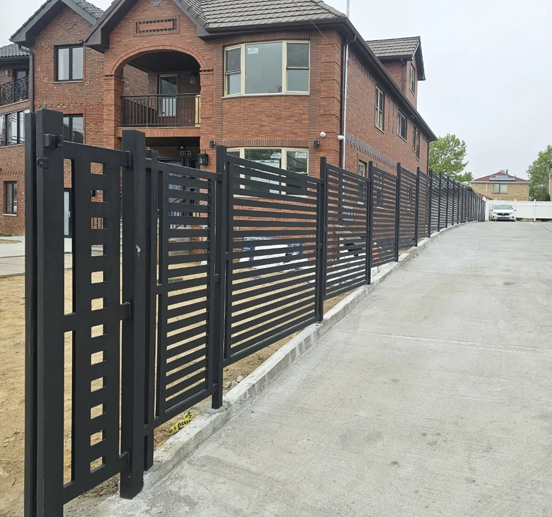 Custom metal fence and gate