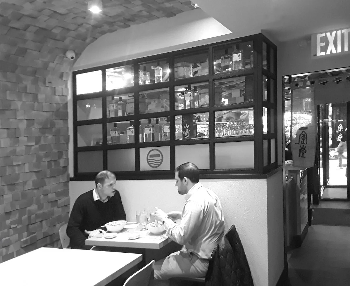 Glass and steel window for Ippudo restaurant NYC